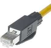 UTP/Ethernet connector, Industrial quality: IE-PS-RJ45-FH-BK-P, UTP/Ethernet connector, 
Senso Technics, sparepartsonline.shop, 
